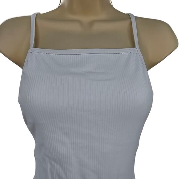 Andie Swim Womans size XS The Paloma Ribbed One Piece Swimsuit White Cheeky NEW - Picture 2 of 8